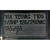 Blue Switch Ø20mm 125/230VAC 16A