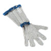 Mesh Glove W/ST.STEEL Sleeve - Blue "L"