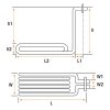 Fryer Heating Element 4250W 230V 380x95mm