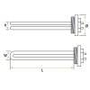 1 Group Threaded Heating Element 1500W 230V