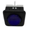 Blue Switch 230V With Round Button 25x25mm