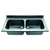St Steel Central Double Sink 1200x600mm
