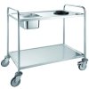 St Steel Clearing Cart (GN GROOVE+WASTE HOLE)