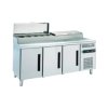 Compact Refrigerated Table For Pizza 3 Doors