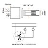 MINI-PRESSURE Switch G60H1115650 1/4"