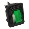 Pulsador Verde Luminoso 30x22mm C/PROTECTOR