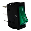 Green SINGLE-POLE Switch 230V 16A 30x11mm
