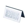 Reserved Table Sign 50x100mm Spanish